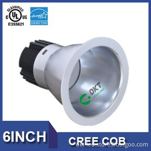 100-277v cree cob ul recessed 18w dimmable led downlight